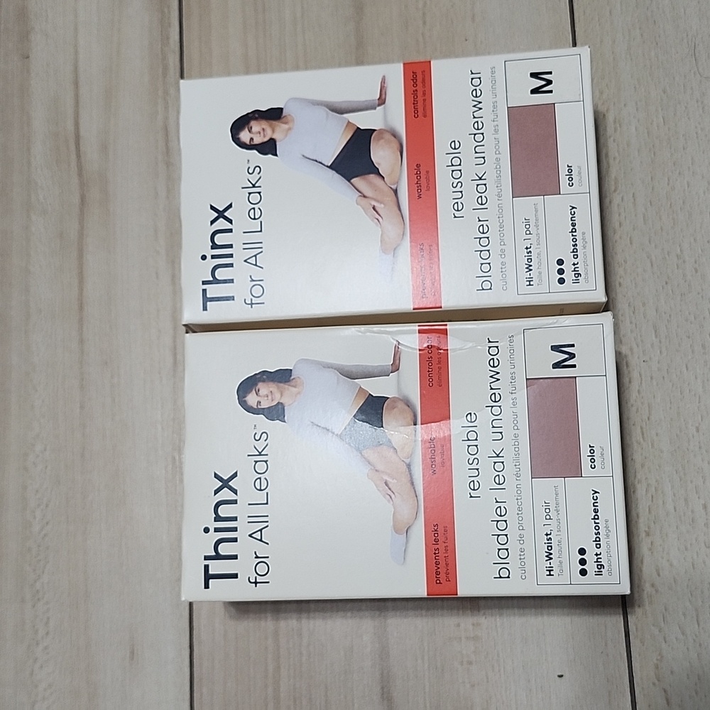 Thinx Reusable Leakproof Underwear - Desert Rose Qty 2 Boxes